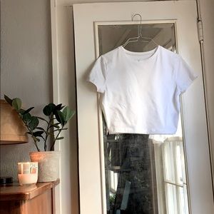 Wild Fable white cropped t-shirt